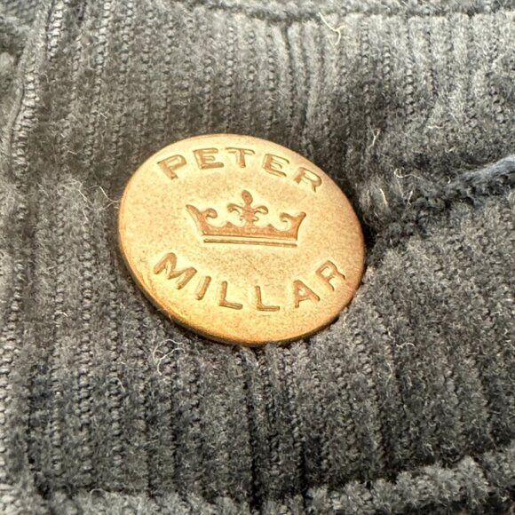 Peter Millar Crown Soft Corduroy 5-Pocket Pants Dark Navy 30x34 EXCELLENT - Picture 9 of 13